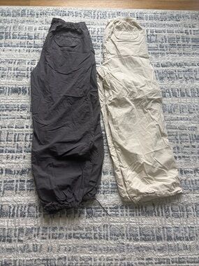 2 pair Aeropostale parachute pants